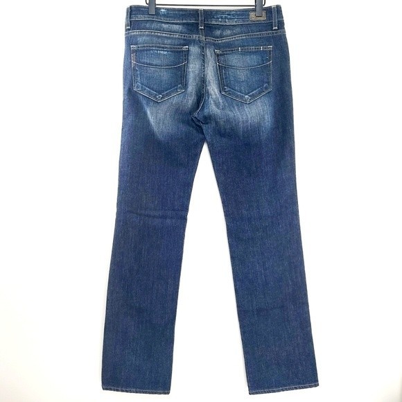 Paige Women's Jimmy Jimmy Size 28 Straight Cut Denim Jeans Size 28 - Picture 2 of 6